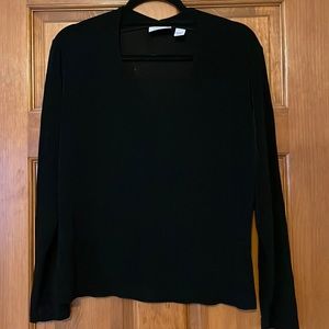 Chico’s Travelers label black top.